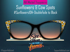 Sunflowers & Cow Spots | Magnetic Glasses Topper | All Metal Topper for Pair Eyewear | 8 Fade and Split Options to any color