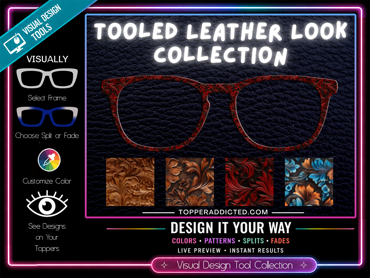 Tooled Leather - Western Look - with Visual Design Tools