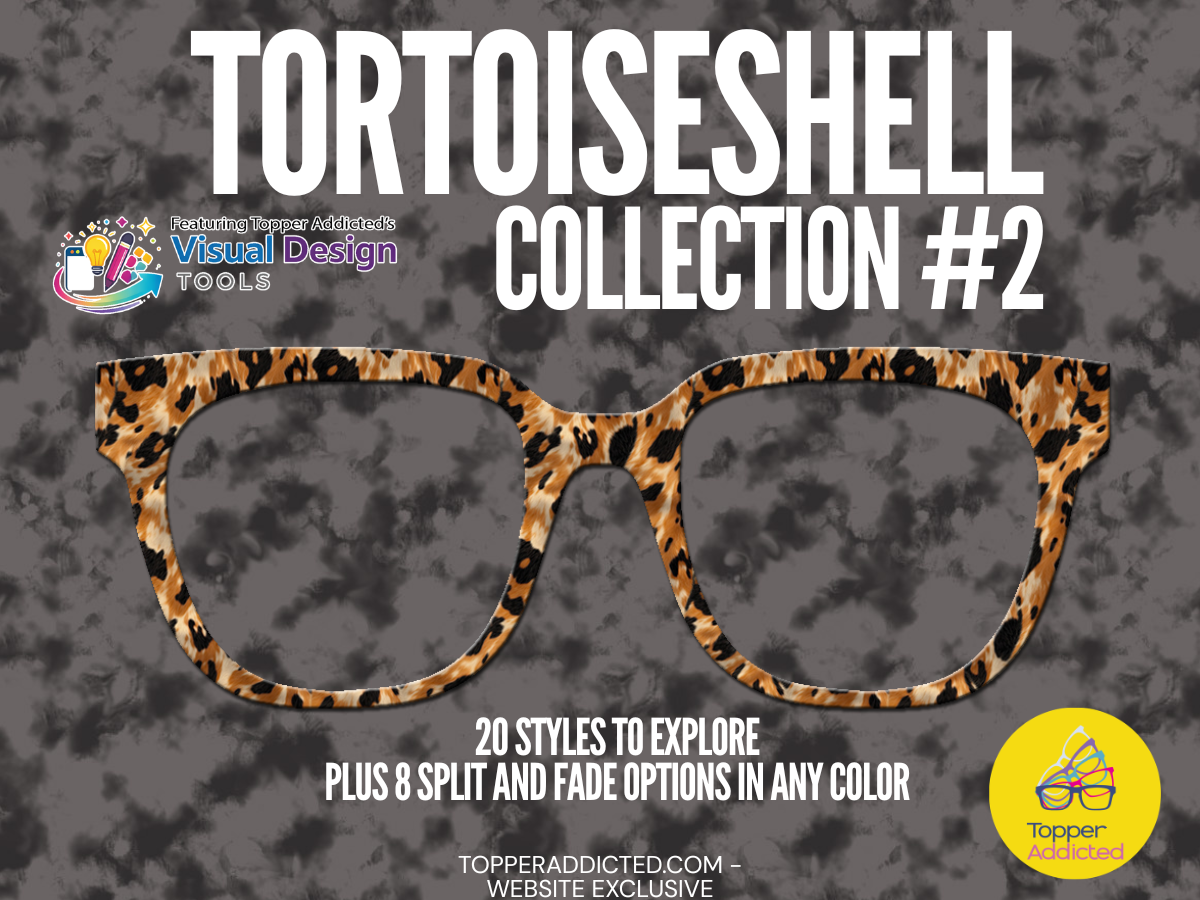 Tortoiseshell Collection #2 | Pair Eyewear Compatible | w/Visual Design Tools