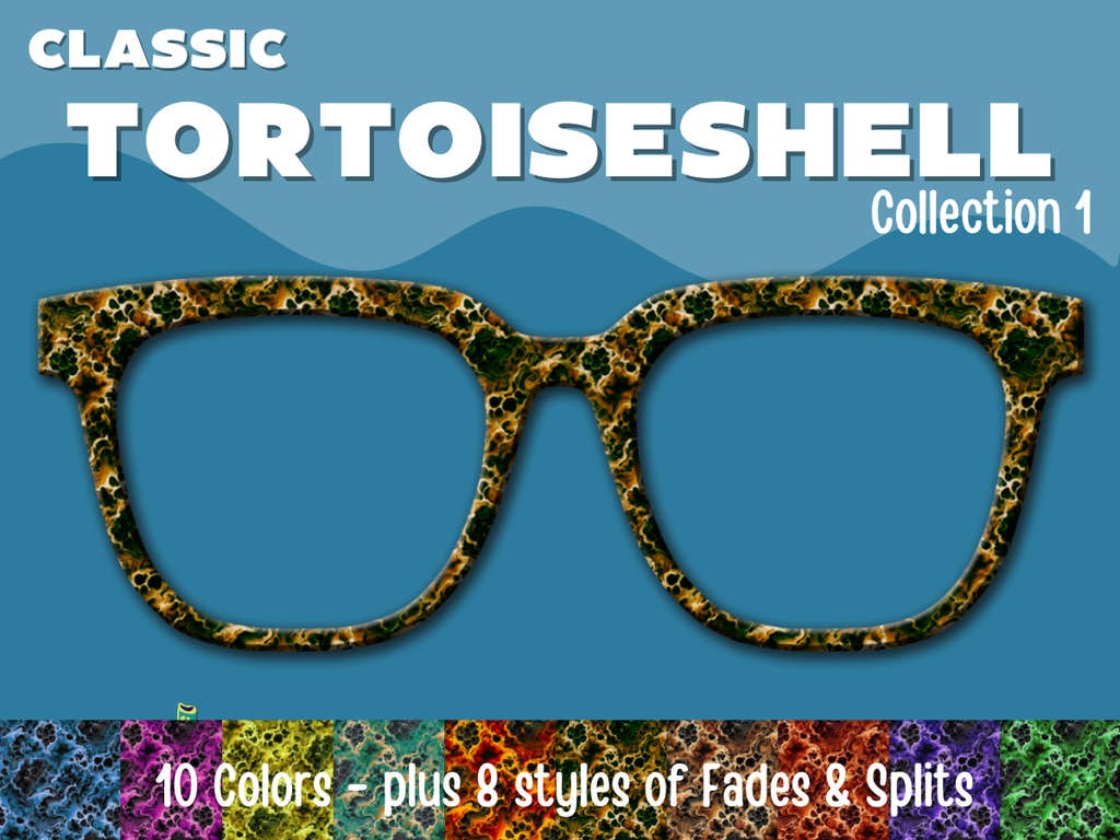 Tortoiseshell Collection #1 | Pair Eyewear Compatible | w/Visual Design Tools