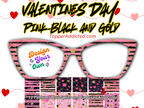 Valentines Day Pink Black and Gold Collection - with Visual Design Tools