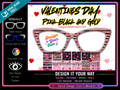 Valentines Day Pink Black and Gold Collection - with Visual Design Tools