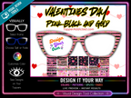 Valentines Day Pink Black and Gold Collection - with Visual Design Tools