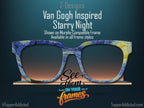 Van Gogh Starry Night Inspired - Metal Toppers - Compatible with Pair Eyewear