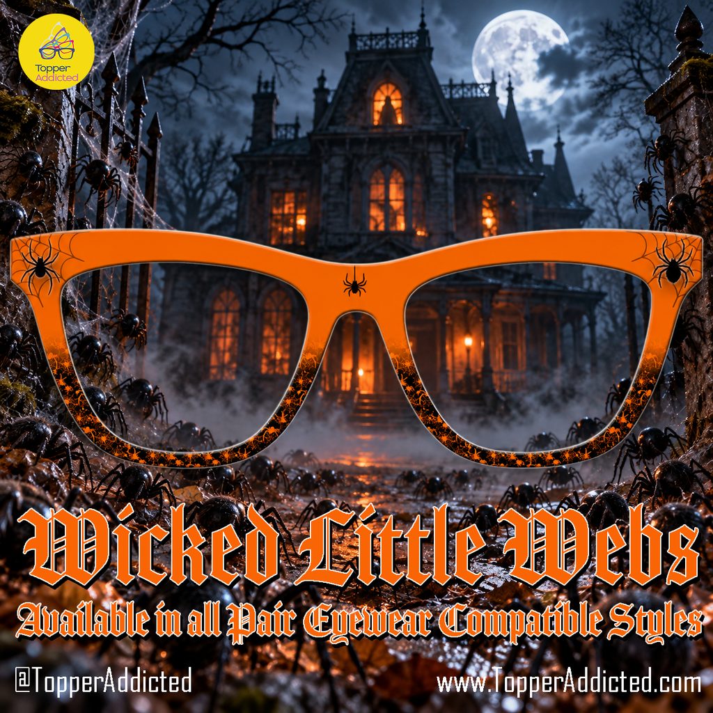 Wicked Little Webs - Halloween Spider and Web Toppers Compatible With Pair Eyewear