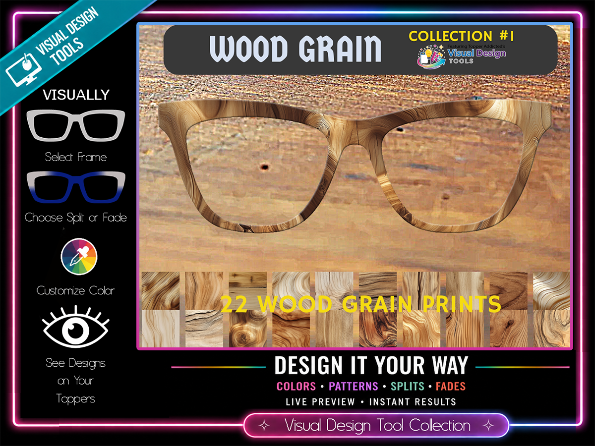 Wood Grains Collection #1 with Visual Design Tools