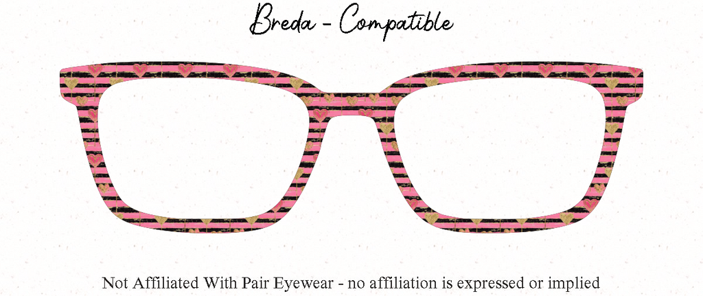 Valentines Day Pink Black and Gold Collection - with Visual Design Tools