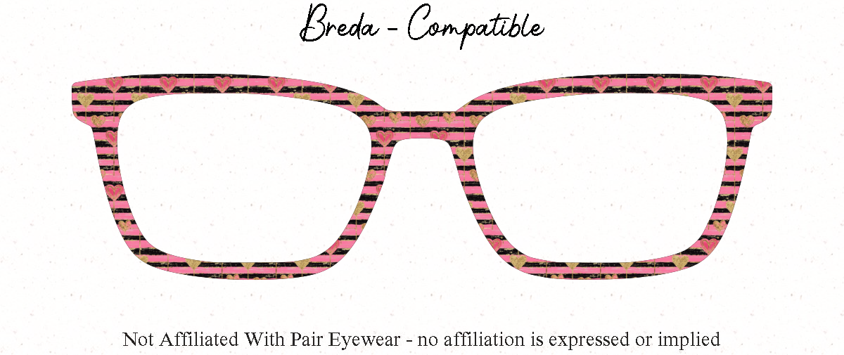 Valentines Day Pink Black and Gold Collection - with Visual Design Tools