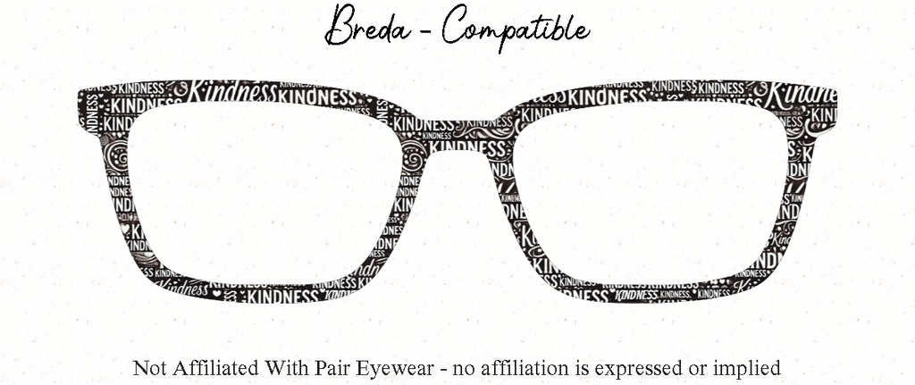 Kindness Counts | Magnetic Glasses Topper | All Metal Topper for Pair Eyewear | 8 Fade and Split Options to any color