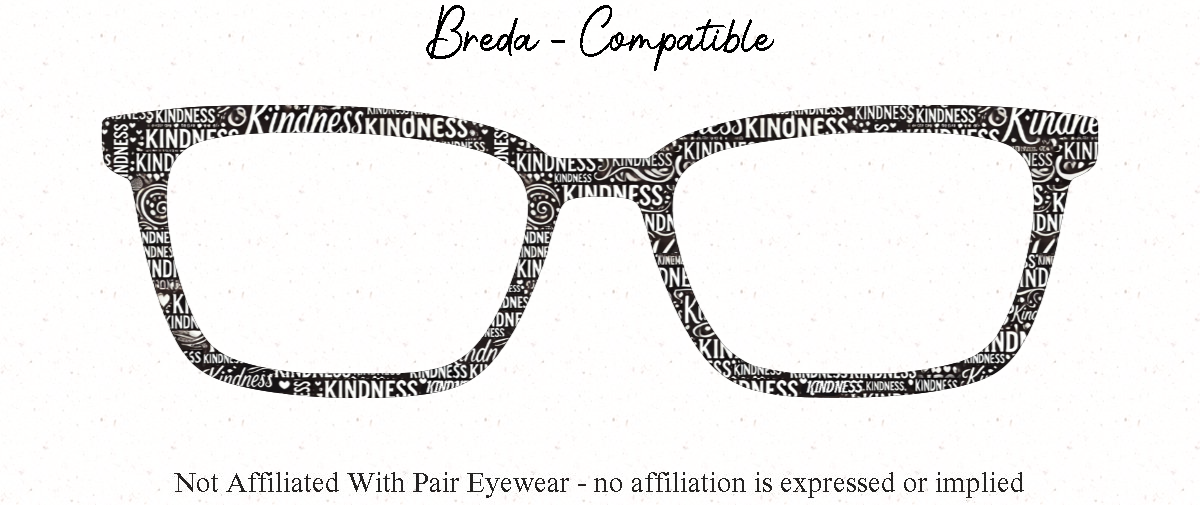 Kindness Counts | Magnetic Glasses Topper | All Metal Topper for Pair Eyewear | 8 Fade and Split Options to any color