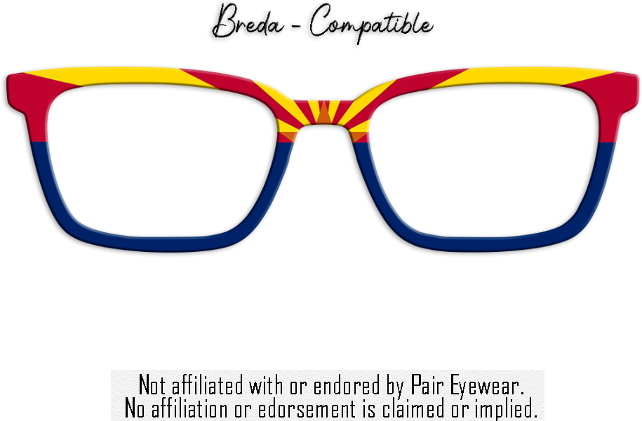 Arizona Flag Metal Toppers - Compatible with Pair Eyewear