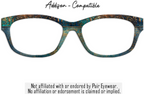 Distressed Copper Patina Print | Metal Toppers | Compatible w/Pair Eyewear