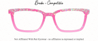 Pink Sequin Glitter Print 101x | Magnetic Glasses Topper | All Metal Topper for Pair Eyewear | 8 Fade and Split Options to any color