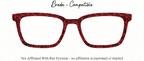 Red Bandana Paisley With Denim Split/Fade Options | Magnetic Glasses Topper | All Metal Topper for Pair Eyewear | 8 Fade and Split Options to Denim/Red or Black