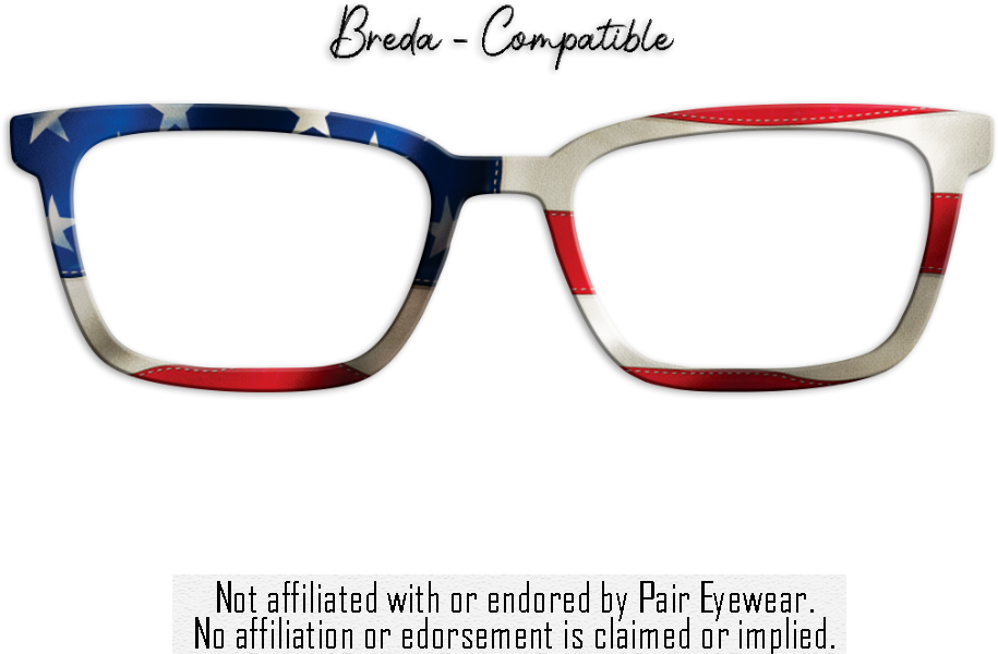 American Flag - Metal Toppers - Compatible with Pair Eyewear