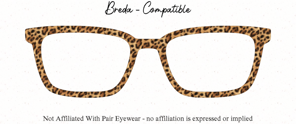 Leopard Print Magnetic Glasses Topper | All Metal Topper for Pair Eyewear | 8 Fade and Split Options to any color