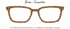 Leopard Print Magnetic Glasses Topper | All Metal Topper for Pair Eyewear | 8 Fade and Split Options to any color