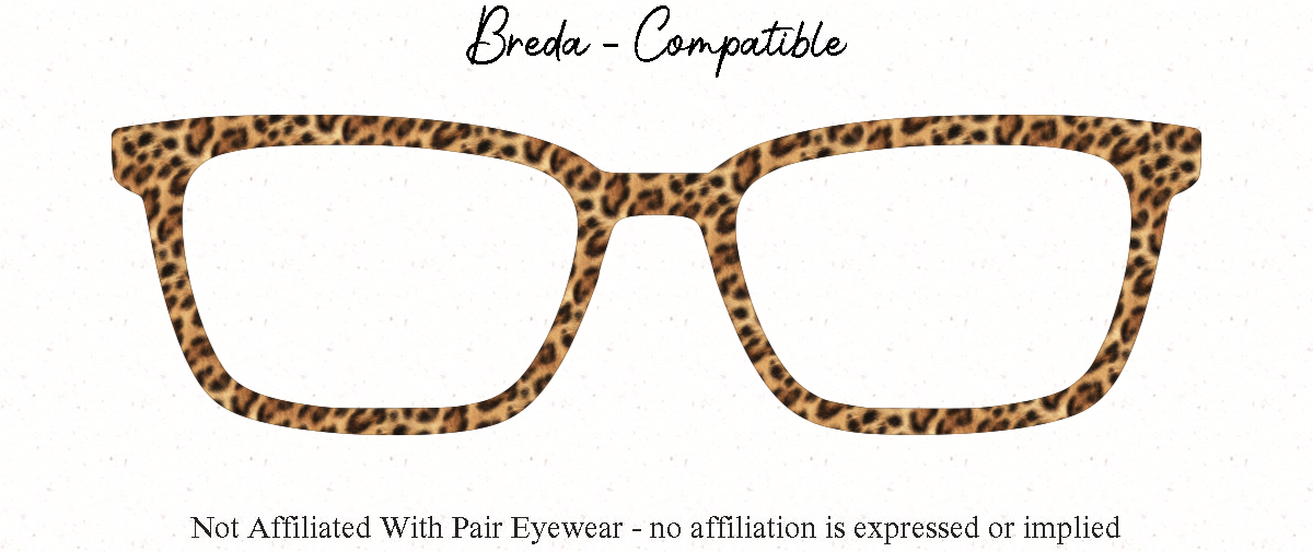 Leopard Print Magnetic Glasses Topper | All Metal Topper for Pair Eyewear | 8 Fade and Split Options to any color
