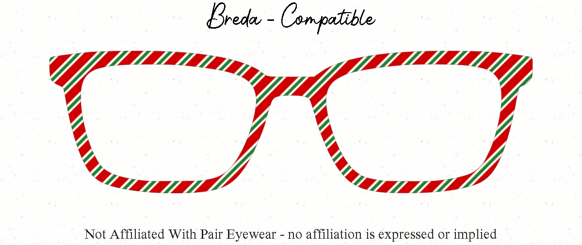 Candy Cane Designs #1 | Pair Eyewear Compatible | w/ Visual Design Tools