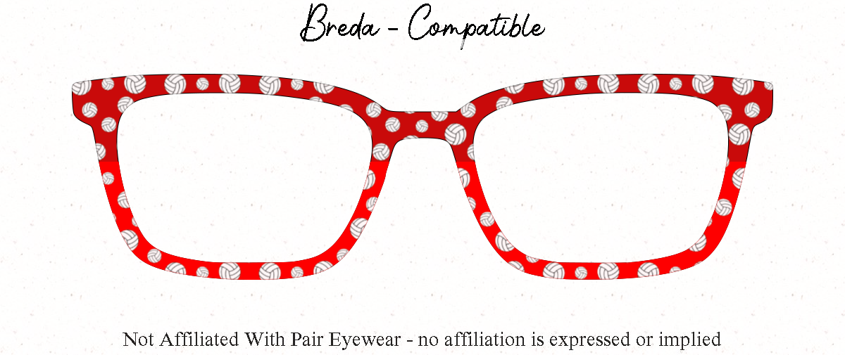 Make Your Own Custom Volleyball Team Color Toppers | Pair Eyewear Compatible | w/Visual Design Tools
