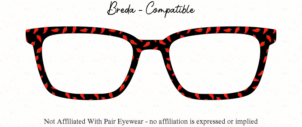 Red Hot Chili Peppers - Patterned all Metal Topper compatible with Pair Eyewear