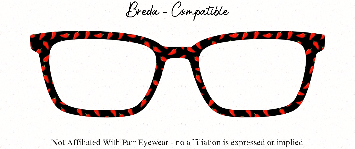 Red Hot Chili Peppers - Patterned all Metal Topper compatible with Pair Eyewear