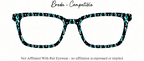 Cervical Cancer Awareness  | Magnetic Glasses Topper | All Metal Topper compatible with Pair Eyewear | 8 Fade and Split Options to any color