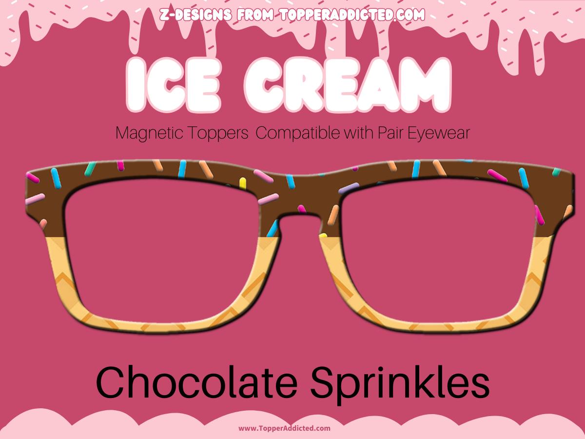 Ice Cream Sundae Themed toppers compatible with all Pair Eyewear styles