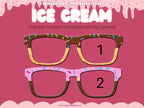 Ice Cream Sundae Themed toppers compatible with all Pair Eyewear styles