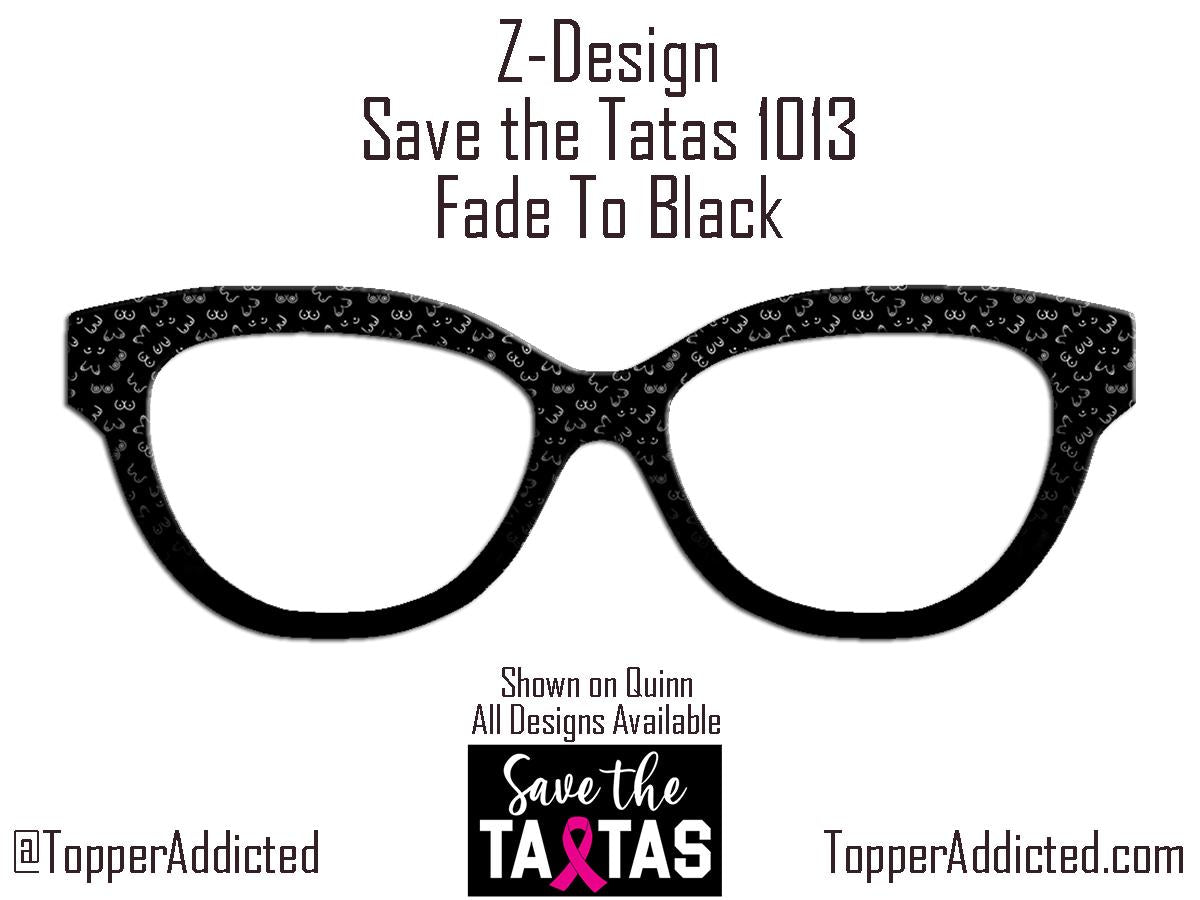 Save the Ta-tas - Pair Eyewear Compatible Metal Magnetic Toppers - All Top Frames Available - Hand drawn breasts