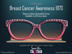 Pink Ribbon Breast Cancer Awareness - Pair Eyewear Compatible Magnetic Toppers on metal High Quality and Super Fast Shipping