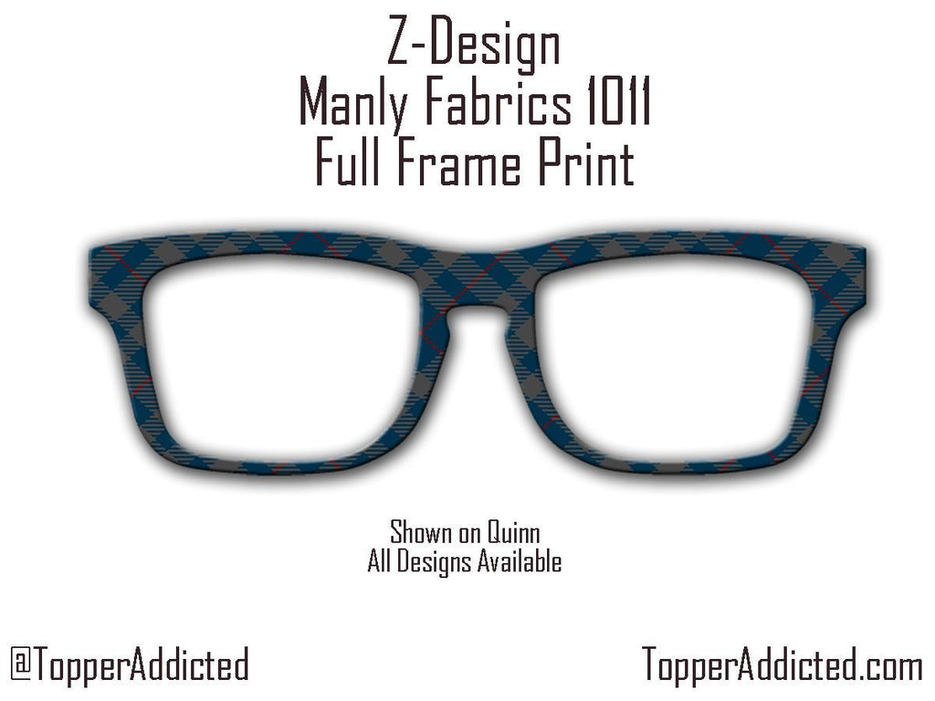 Blue Plaid Flannel Magnetic Topper - Pair Eyewear Compatible