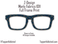 Blue Plaid Flannel Magnetic Topper - Pair Eyewear Compatible