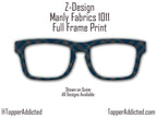 Blue Plaid Flannel Magnetic Topper - Pair Eyewear Compatible