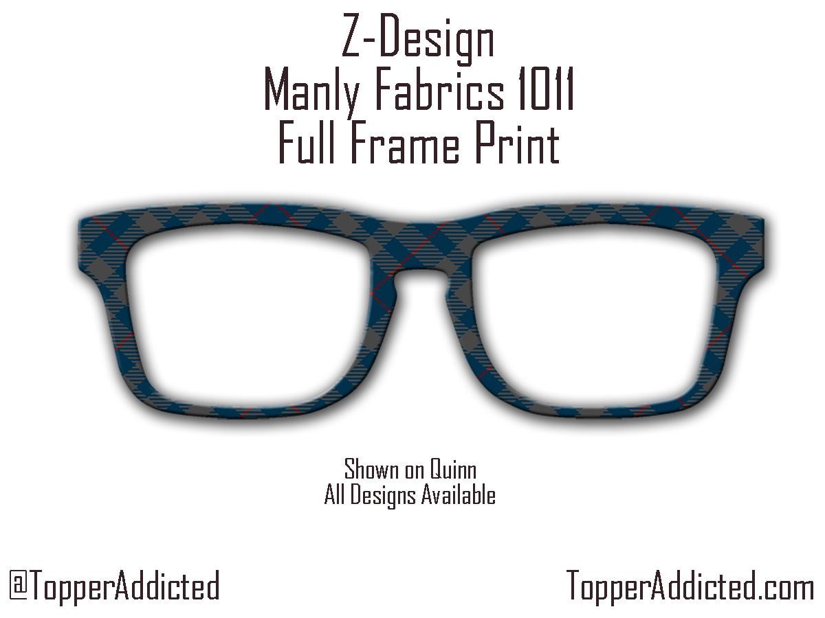 Blue Plaid Flannel Magnetic Topper - Pair Eyewear Compatible