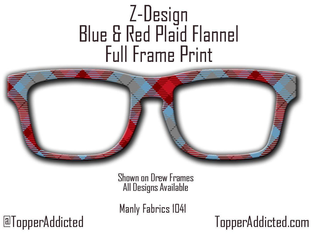 Red and Blue Plaid Flannel Topper - Pair Eyewear Compatible