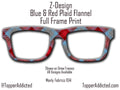Red and Blue Plaid Flannel Topper - Pair Eyewear Compatible