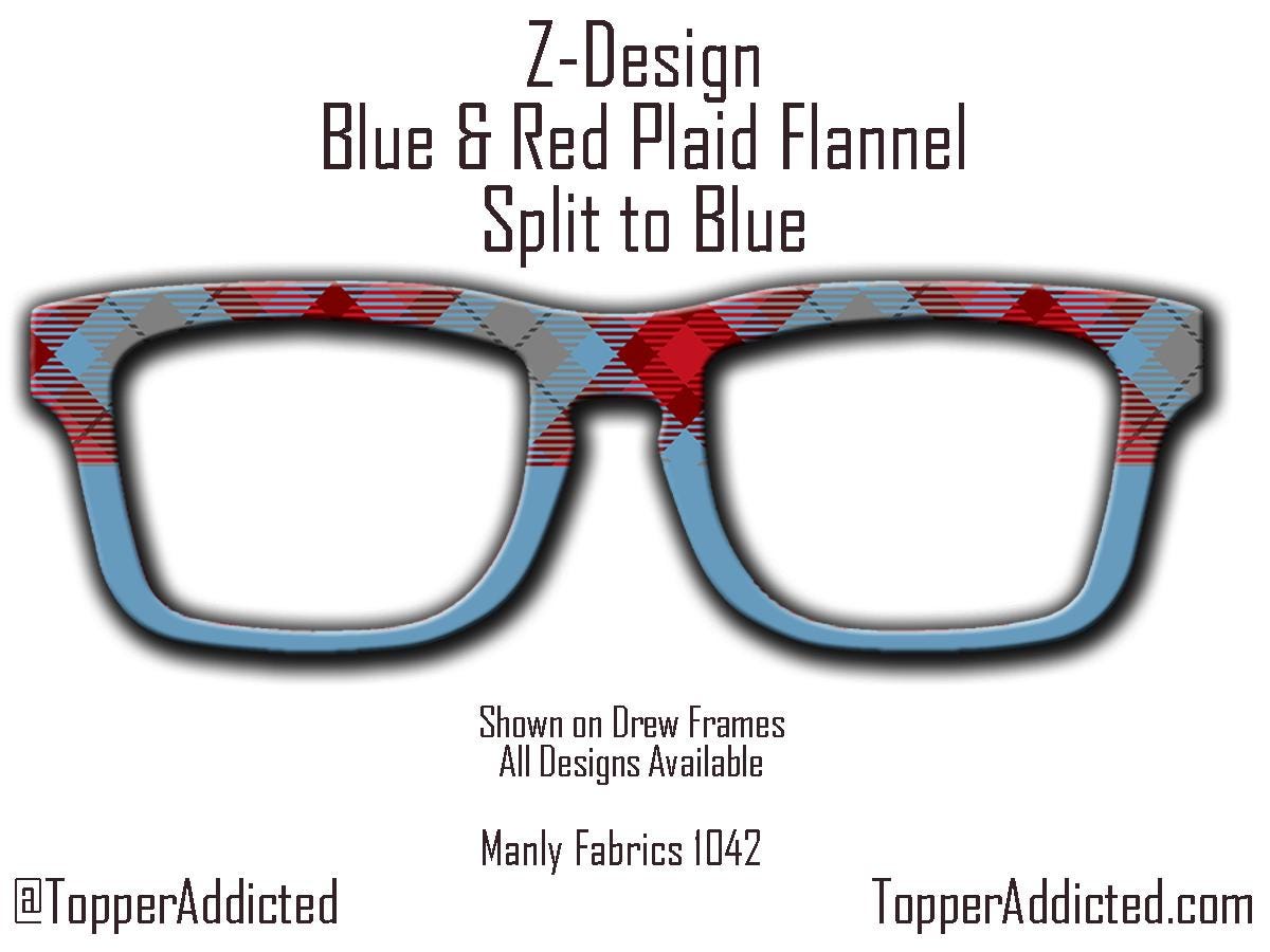 Red and Blue Plaid Flannel Topper - Pair Eyewear Compatible