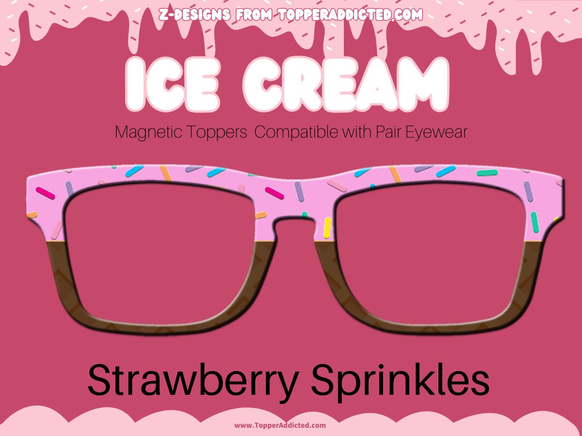 Ice Cream Sundae Themed toppers compatible with all Pair Eyewear styles
