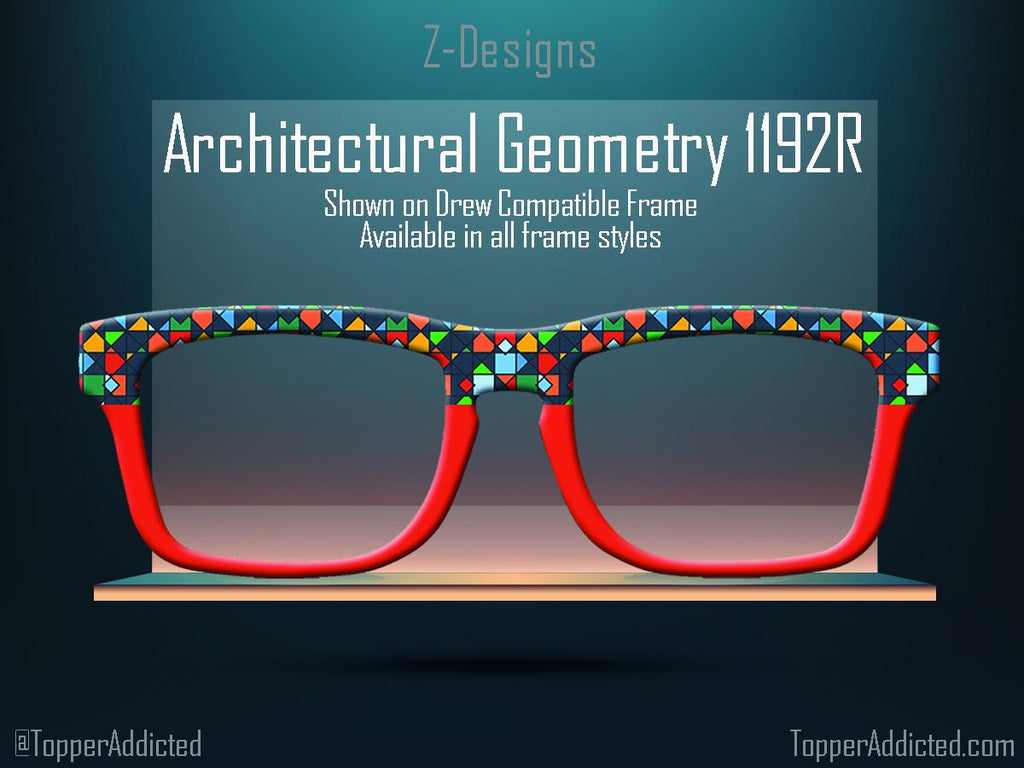 Pair Compatible Magnetic Topper Architectural Geometry Designs and Split Fade Options from TopperAddicted.