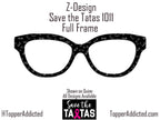 Save the Ta-tas - Pair Eyewear Compatible Metal Magnetic Toppers - All Top Frames Available - Hand drawn breasts