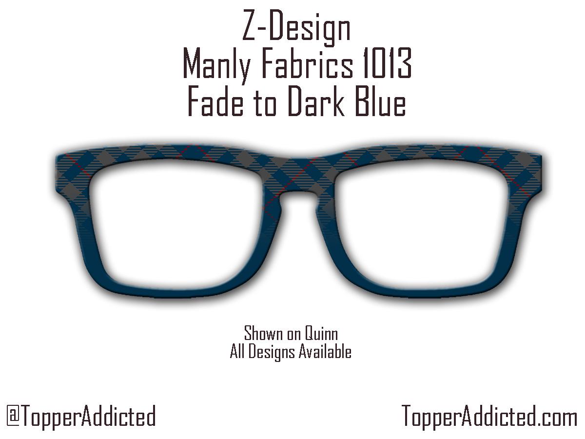 Blue Plaid Flannel Magnetic Topper - Pair Eyewear Compatible