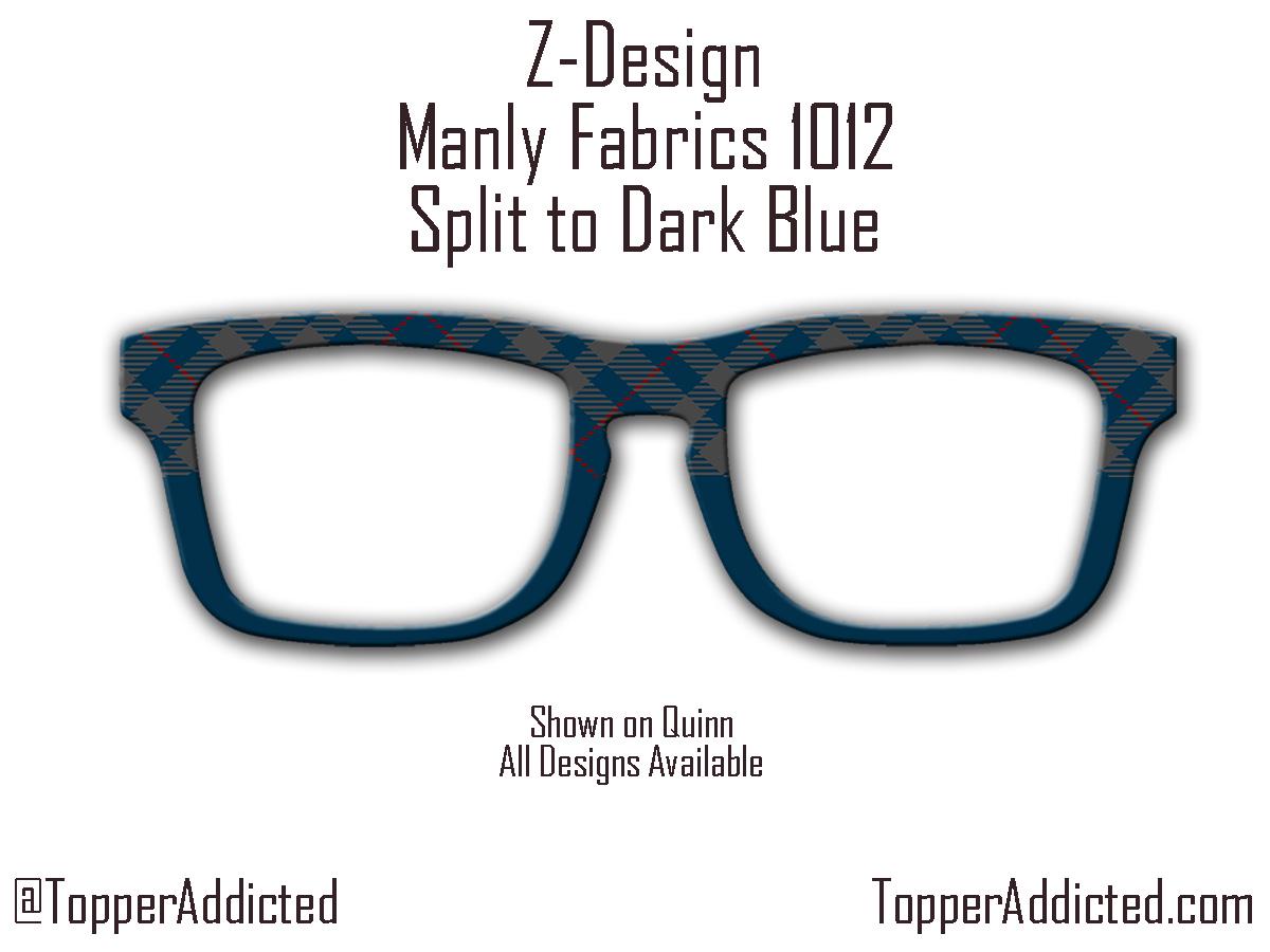 Blue Plaid Flannel Magnetic Topper - Pair Eyewear Compatible