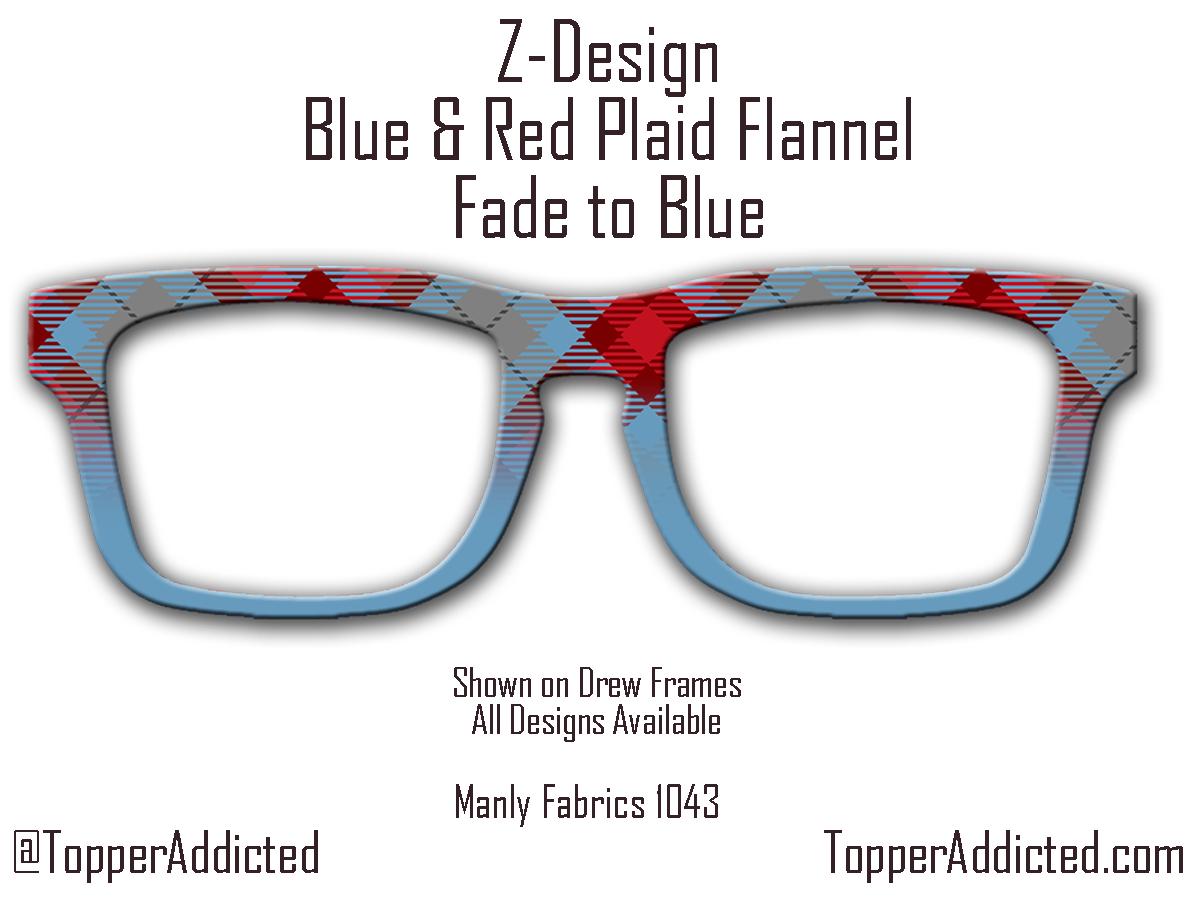 Red and Blue Plaid Flannel Topper - Pair Eyewear Compatible