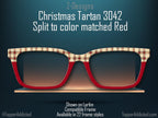 Christmas Classic Tartan/Plaid Magnetic Toppers for men or women. 3 variations - all Pair eyewear styles. Metal topper with fast shipping