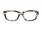 Black and White Cow Print Metal Magnetic Topper for Pair Eyewear available in metal with Super Fast Delivery from the USA