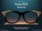 Paisley in the Corners Magnetic Toppers Compatible with Pair Eyewear - All Frames Available - Classic Style Metal topper