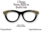 Paisley in the Corners Magnetic Toppers Compatible with Pair Eyewear - All Frames Available - Classic Style Metal topper