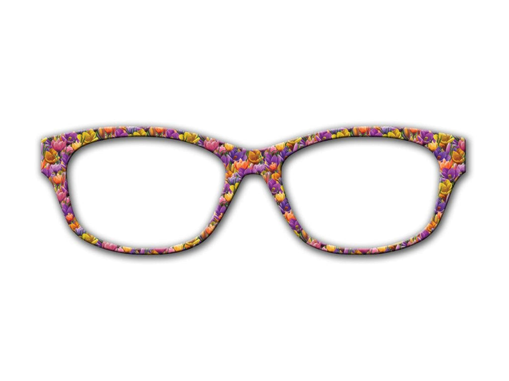 Bright Floral Spring Design for Pair Eyewear Metal Magnetic Toppers