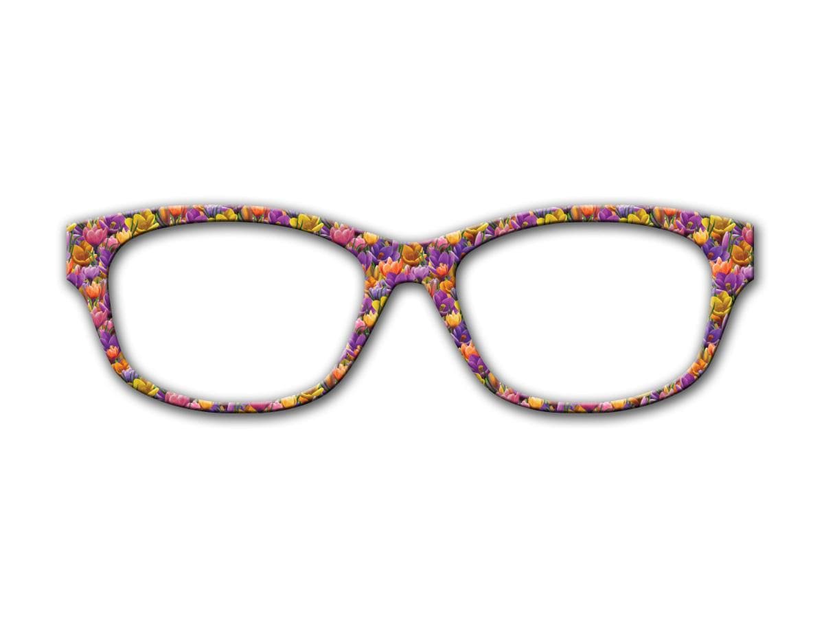 Bright Floral Spring Design for Pair Eyewear Metal Magnetic Toppers
